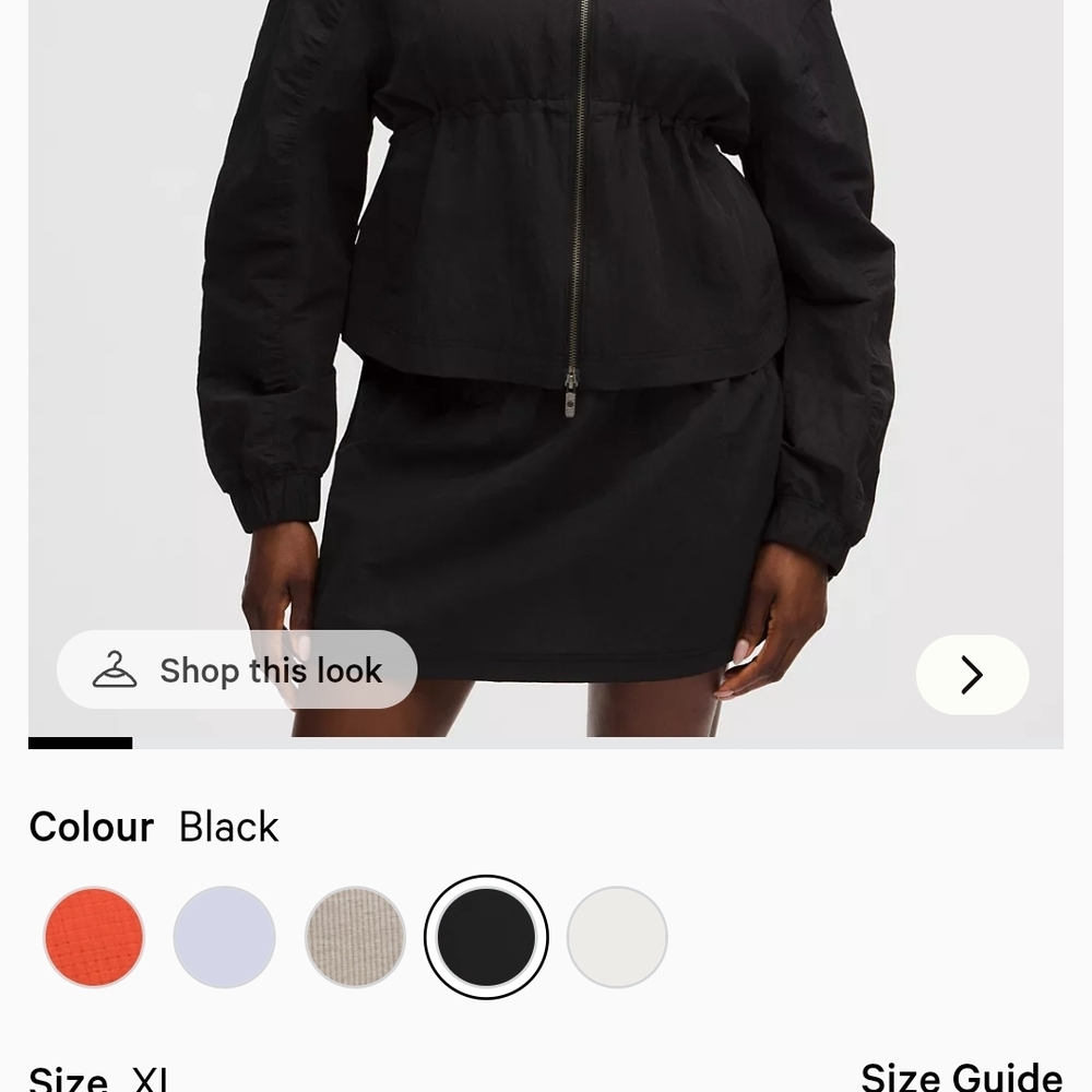Crinkle Nylon Cinchable Jacket